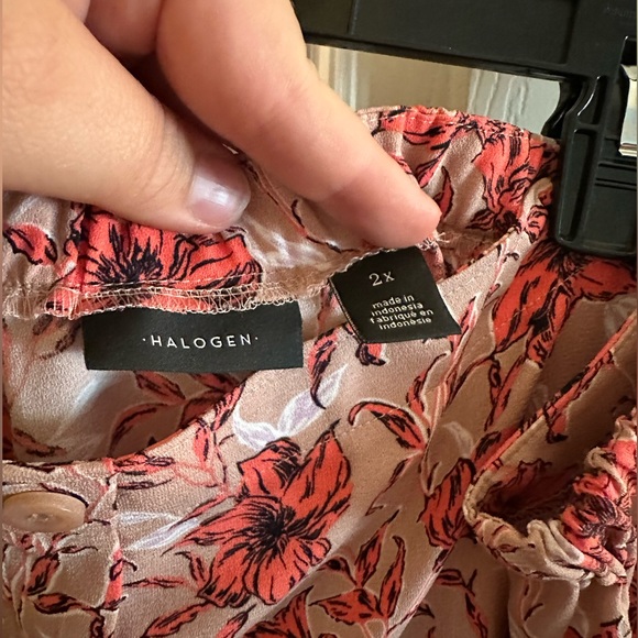 Halogen Knee Length Floral Skirt - Picture 3 of 5